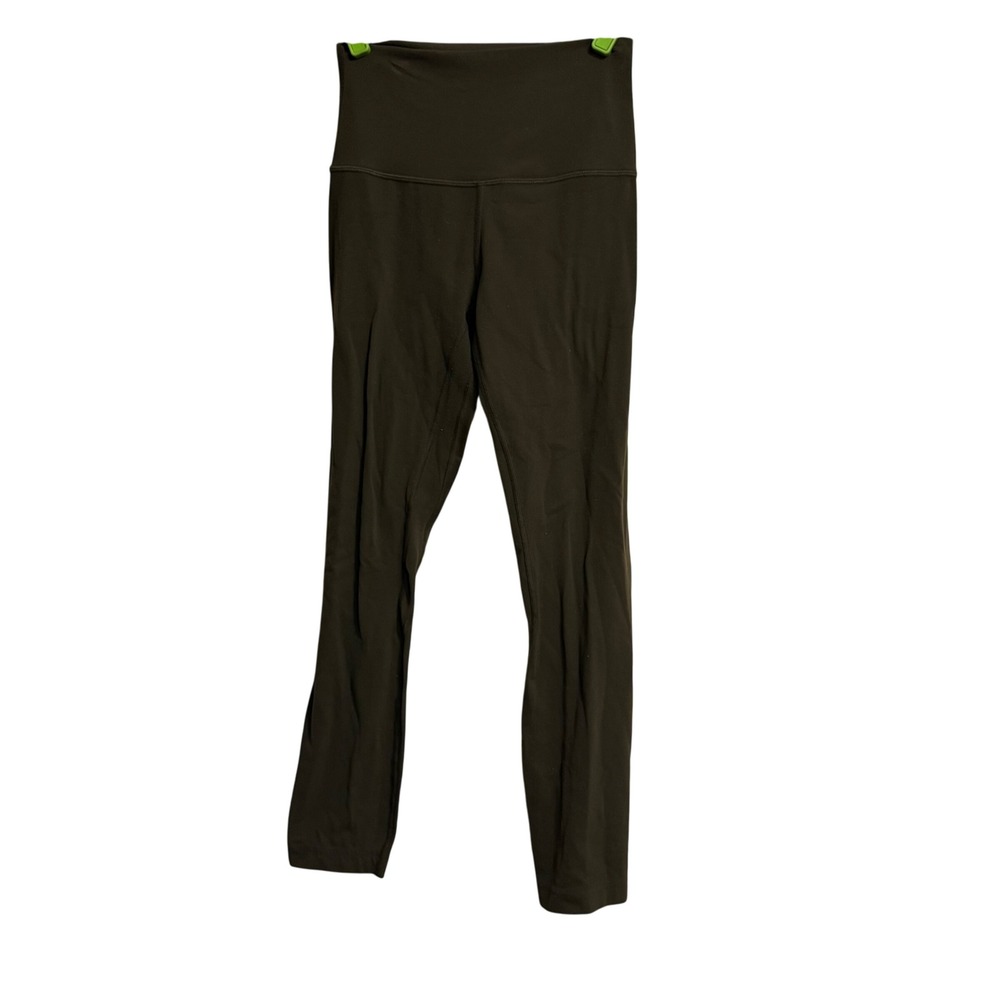 Lululemon Align High-Rise Leggings Olive Green Size 4 Yoga Athleisure